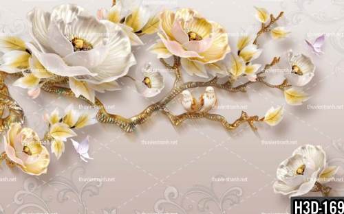 Tranh dán tường Hoa 3D- batch_H3D-169 - Kết quả tìm kiếm tranh tường